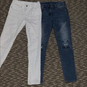 Two paires of crewcut jeans